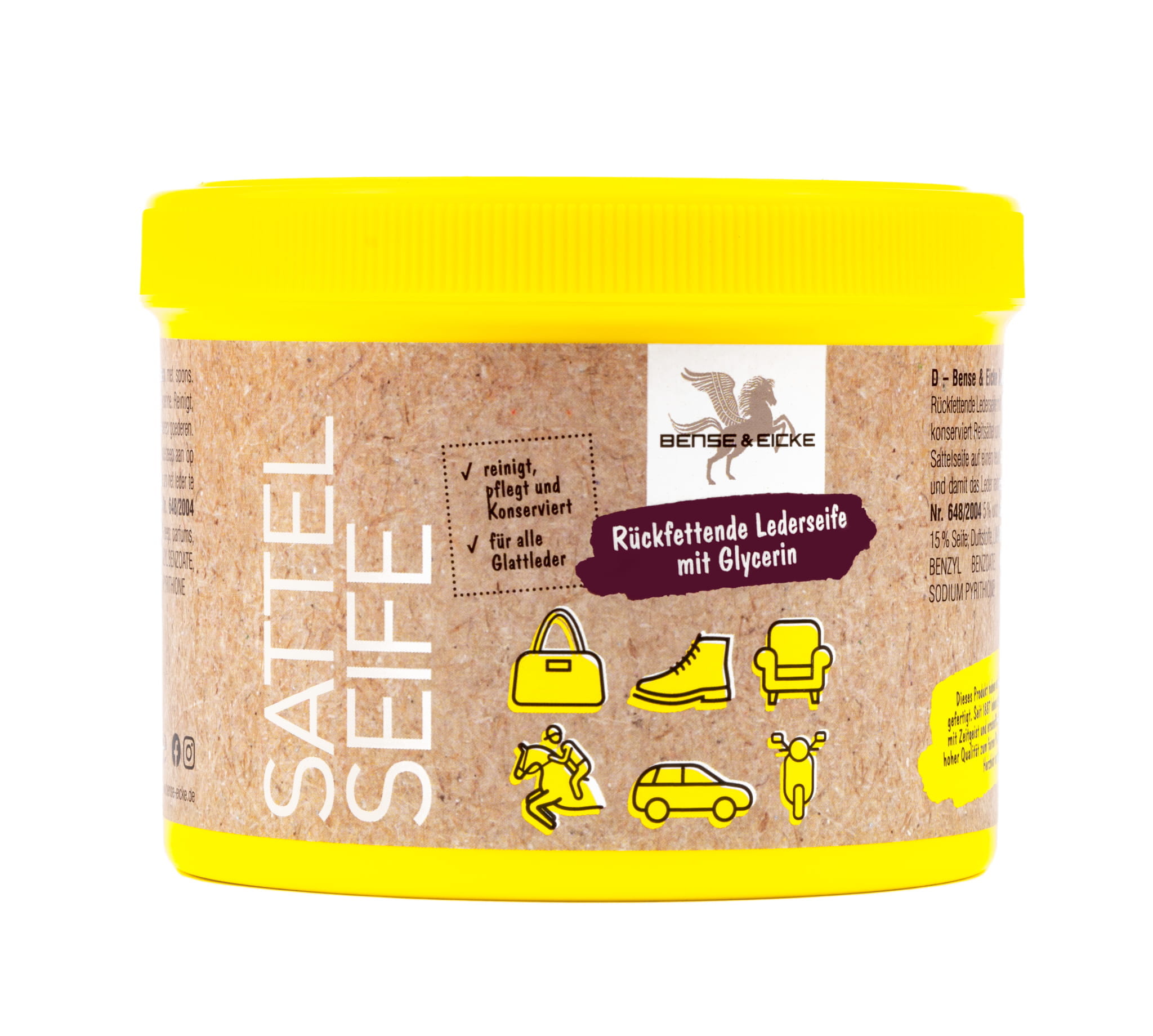 B&E Sattelseife mit Schwamm 500ml