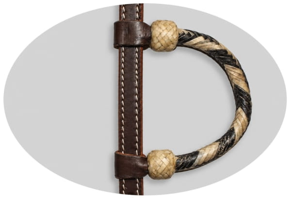 SN Tack Einohr Kopfstück Two Tone Rawhide