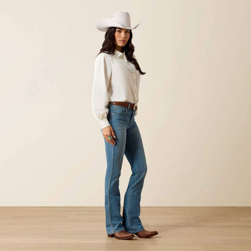 Ariat Womens High Rise Lorena Boot Cut Jeans