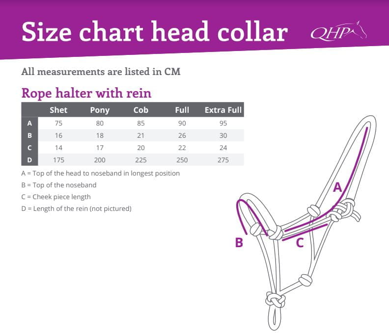 Knotenhalfter Rainbow mit Zügeln