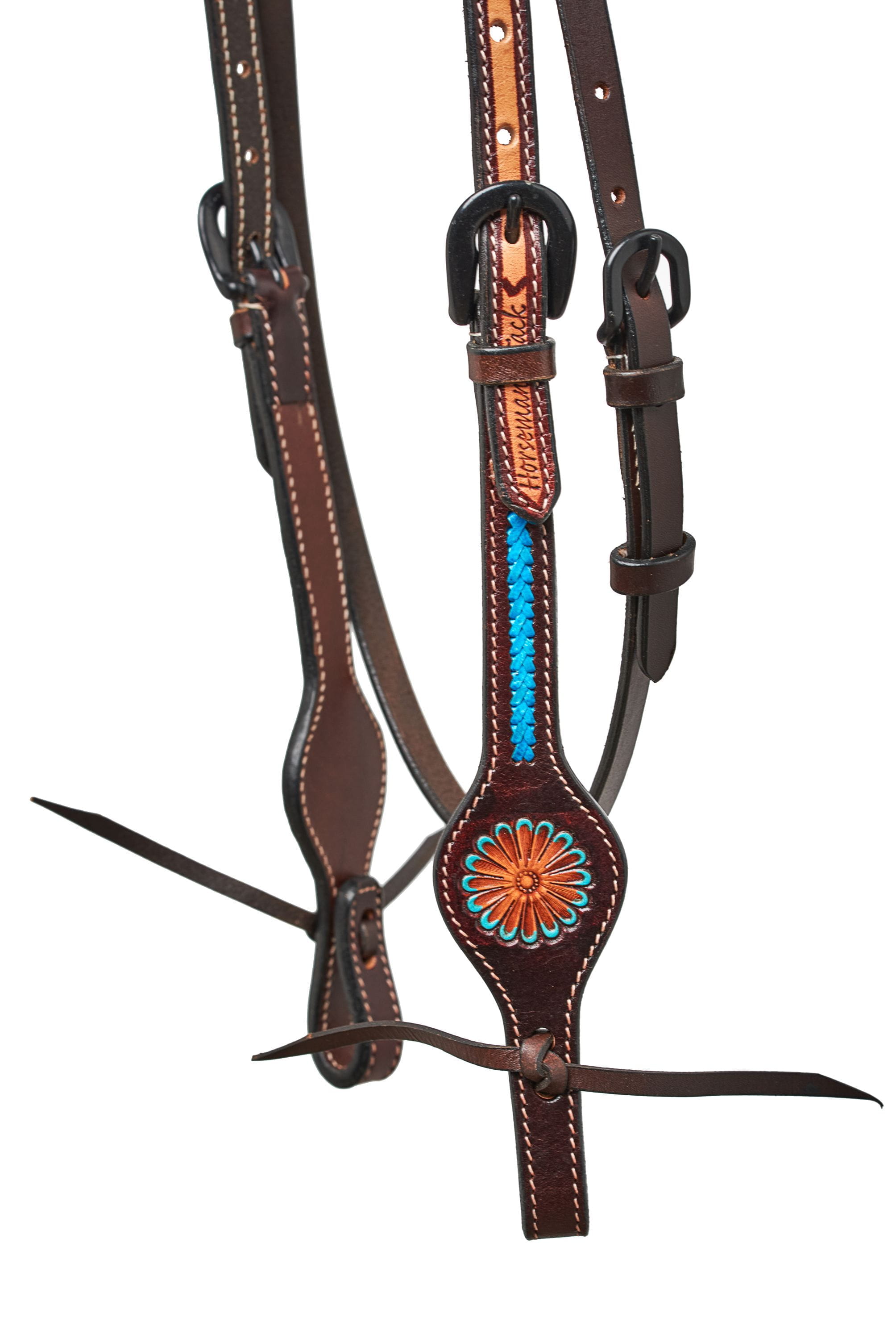 Horsemans Tack Turquoise Flower and Braiding