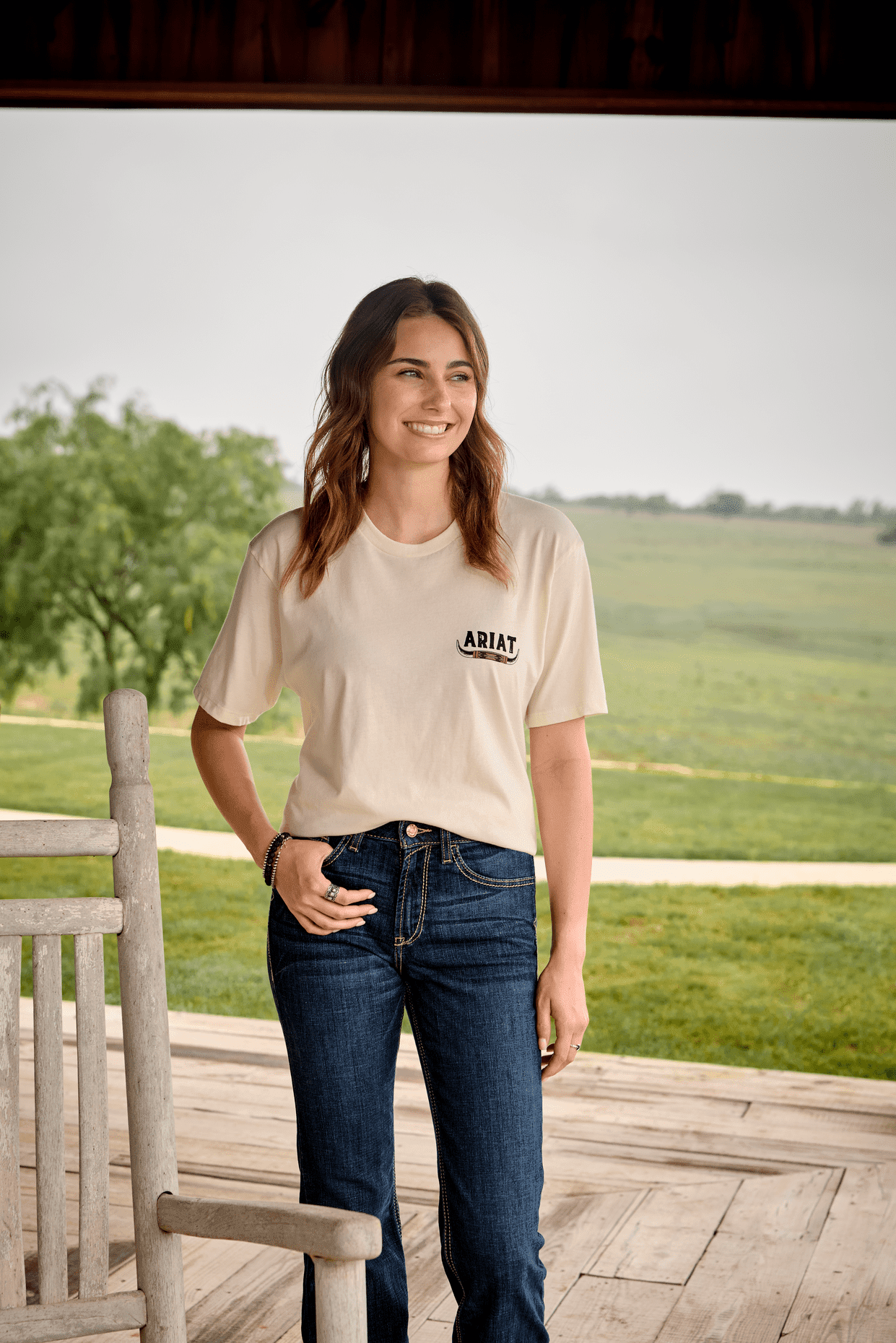 Ariat Women Ariat Bull Horns T-Shirt