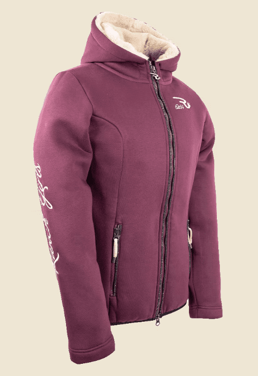 Ranchgirls Hooded Sweatshirt Jacket GWEN Deep plum