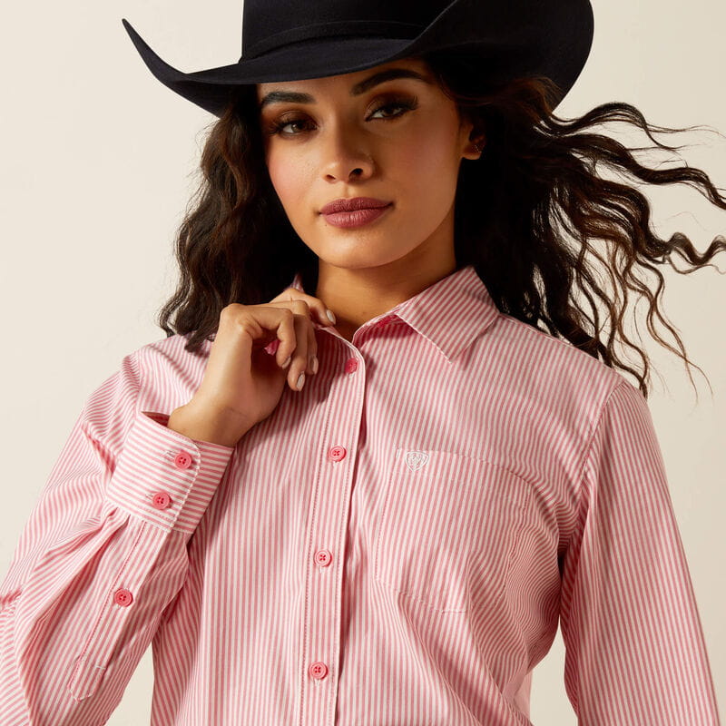 Ariat Womens Kirby Stretch Shirt Camella Rose Stripes