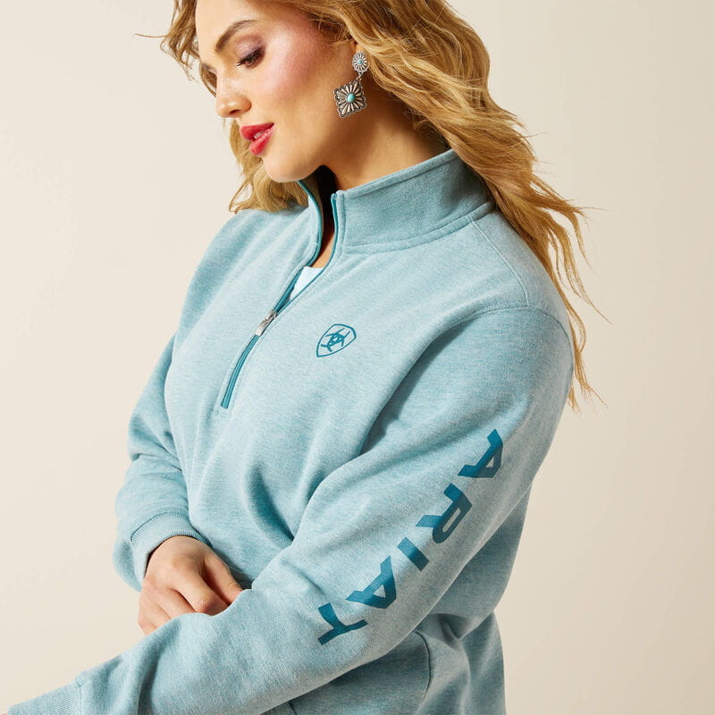 Ariat Womens Foundation Logo 1/2 Zip Sweatshirt