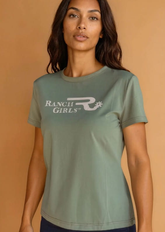 Ranchgirls Active T-Shirt FRIDA sage green