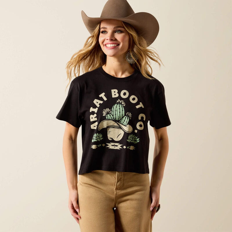 Ariat Womens Ariat Cacti Cowboy Hat T-Shirt