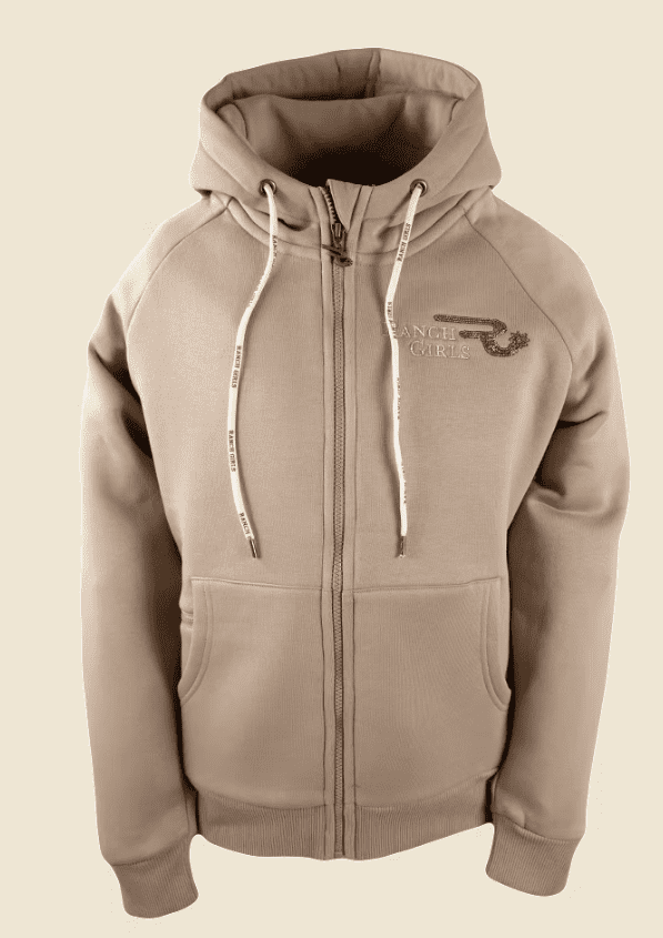 Ranchgirls Hooded Sweat Jacket SHINY sand
