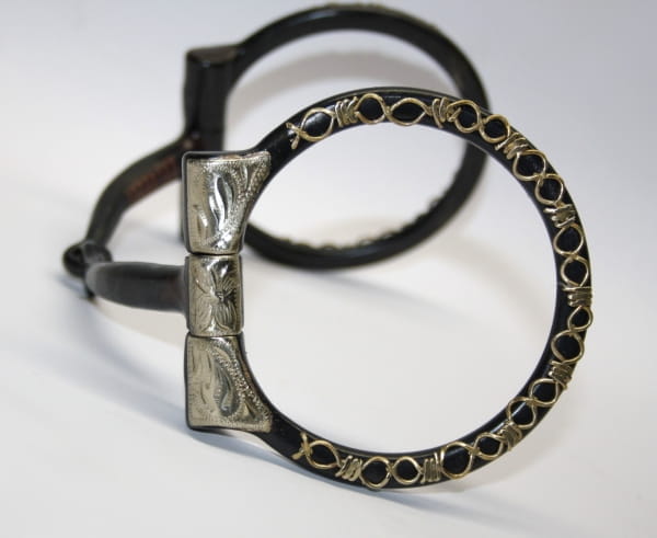 D-Ring Show Snaffle Black Steel