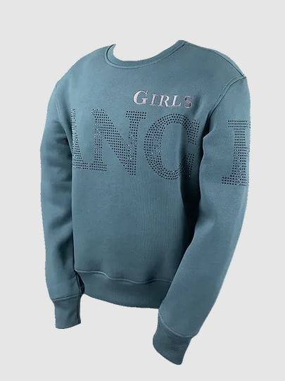 Ranchgirls Round neck Sweatshirt CAMERON goblin blue