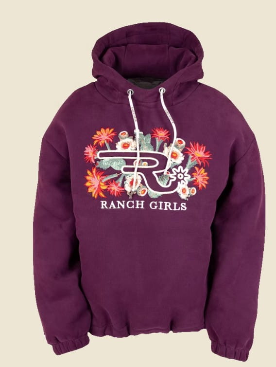 Ranchgirls Hooded Sweatshirt FIONA wine tasting