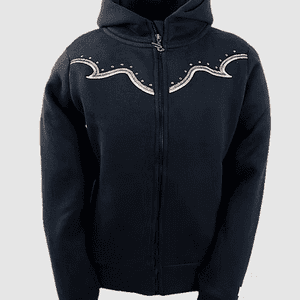 Ranchgirls Hooded Sweat Jacket WENDY black