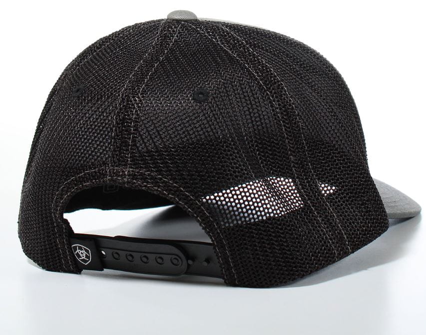 Ariat Mens Mesh Snapback Logo Cap Grey