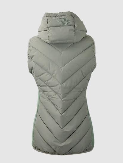 Ranchgirls Hooded Hybrid Weste AVA soft khaki