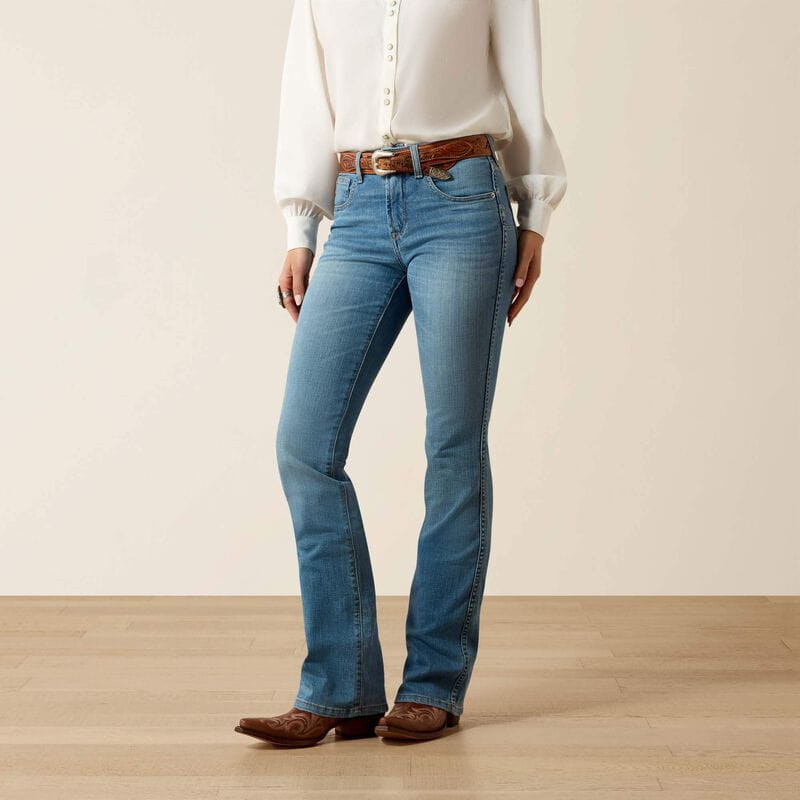 Ariat Womens High Rise Lorena Boot Cut Jeans