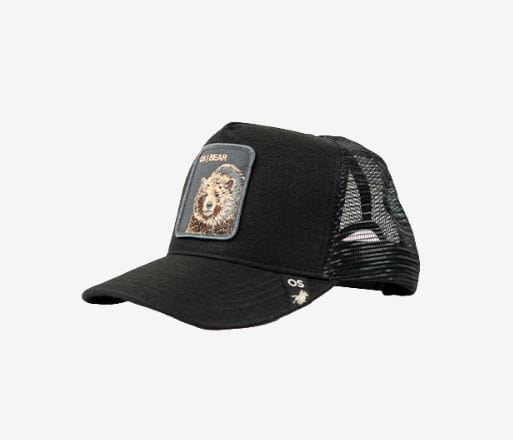 OS Trucker Cap black TEXAS Animal Edition Bear
