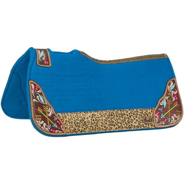 Tough1 Hand Painted Arrow Saddle Pad türkis/royal