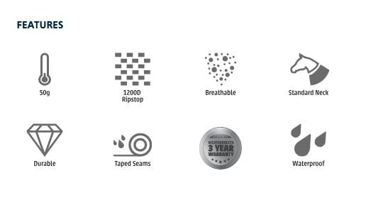 Weatherbeeta ComFiTec Essential Standard Neck Lite Plus navy