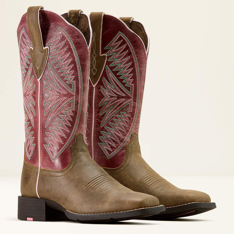 Ariat Womens Round Up Ruidoso Wide Square Toe Western Boot