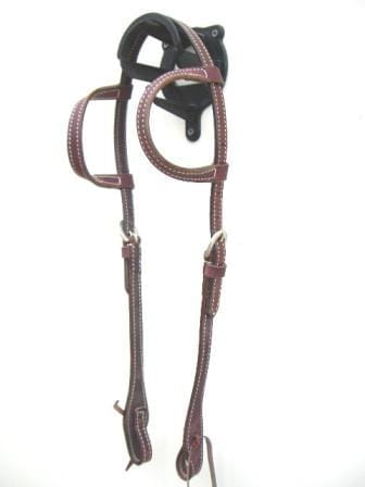 Kopfstück Zweiohr Latigo Leder stitched