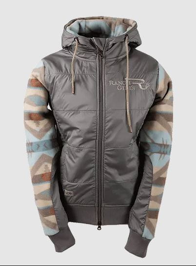 Ranchgirls Polarfleece Pro Shield Jacket CHARLEE desert ice / tan