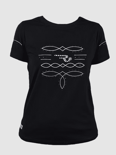 Ranchgirls Rhinestones T-Shirt WILMA black