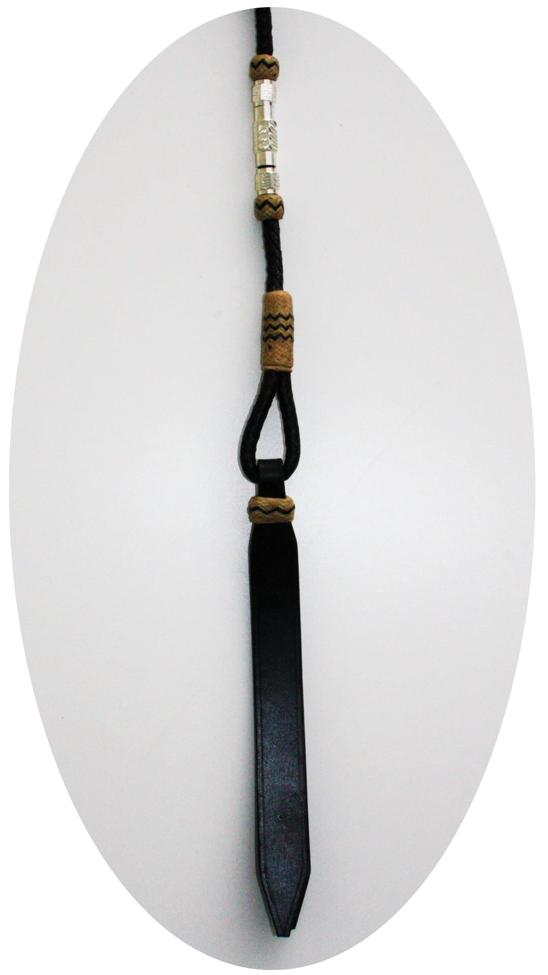 Romal Reins - mit Silber - DUNKEL - Extra Heavy