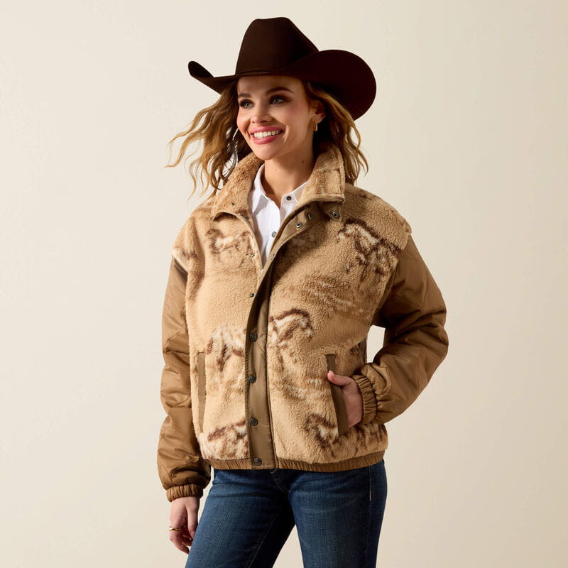 Ariat Womens Sherpa Blocked Jacket