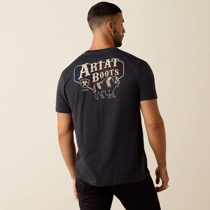Ariat Mens American Bison Classic Fit T-Shirt