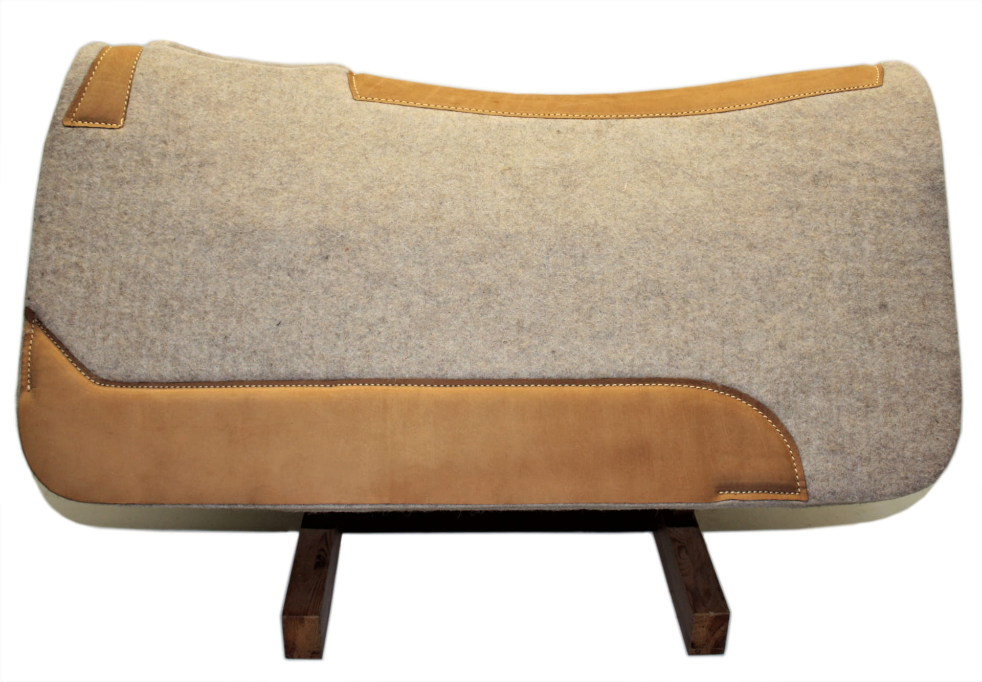 Contoured Filzpad mit Lederbesatz 2cm