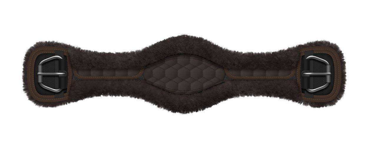 Mattes anatomischer Lammfell Bauchgurt