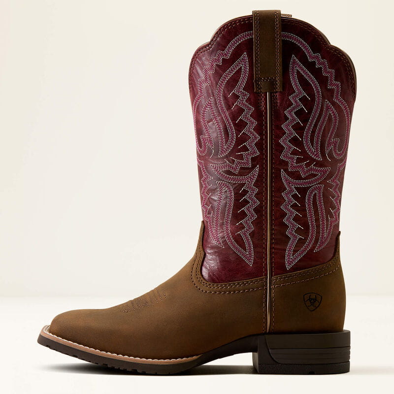 Ariat Womens Hybrid Ranchwork Wide Square Toe Western Boot
