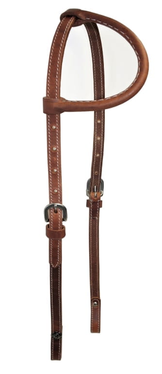 Einohr Harness Kopfstück Simple Round Ear