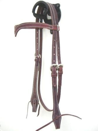 Kopfstück V-Shaped Latigo Leder stitched