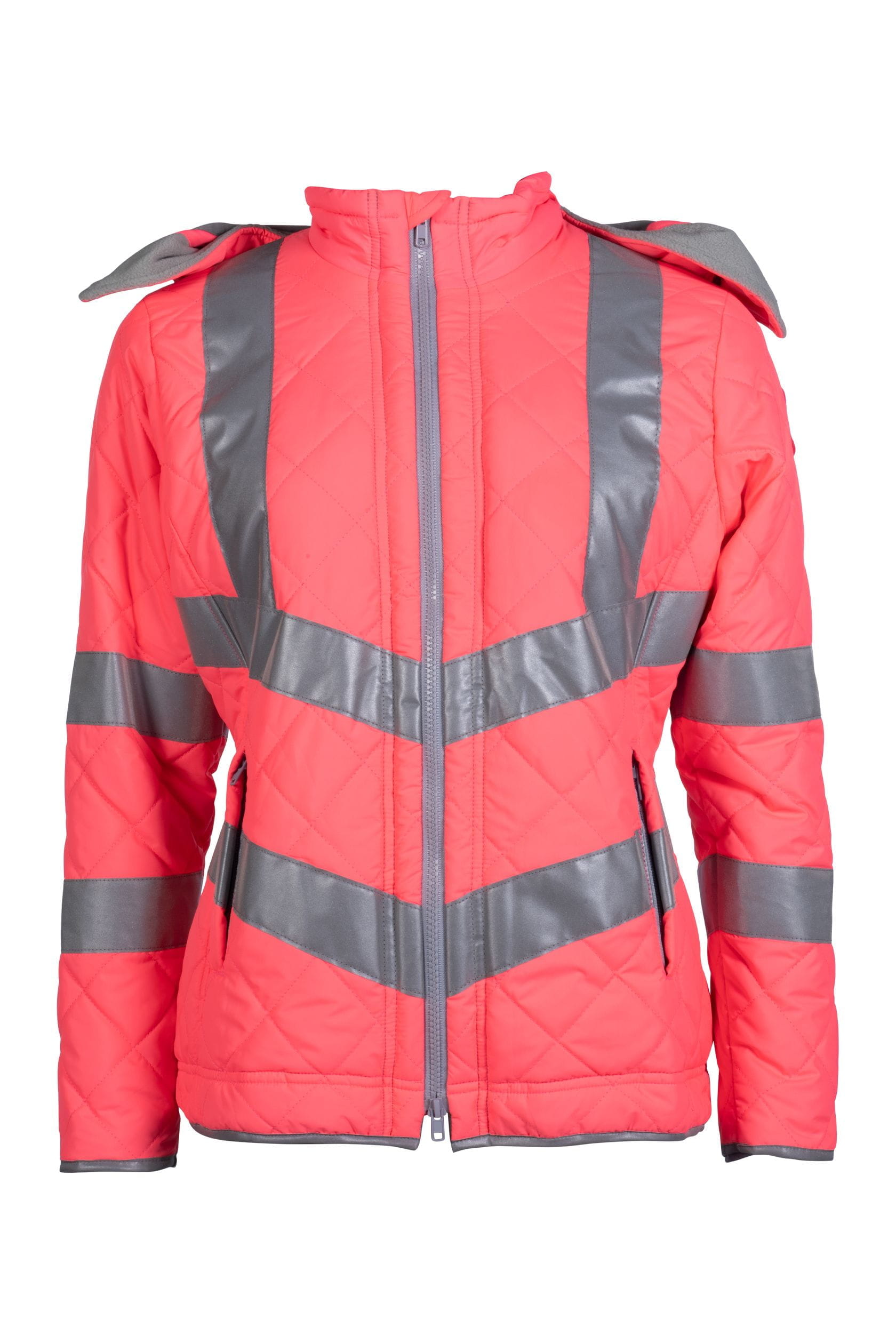 Damen Jacke Reflective neon pink