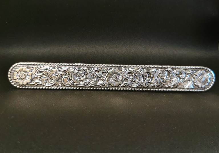 Blanket Number Bar Black Flower