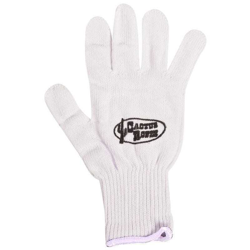Cactus White Cotton Roping Glove
