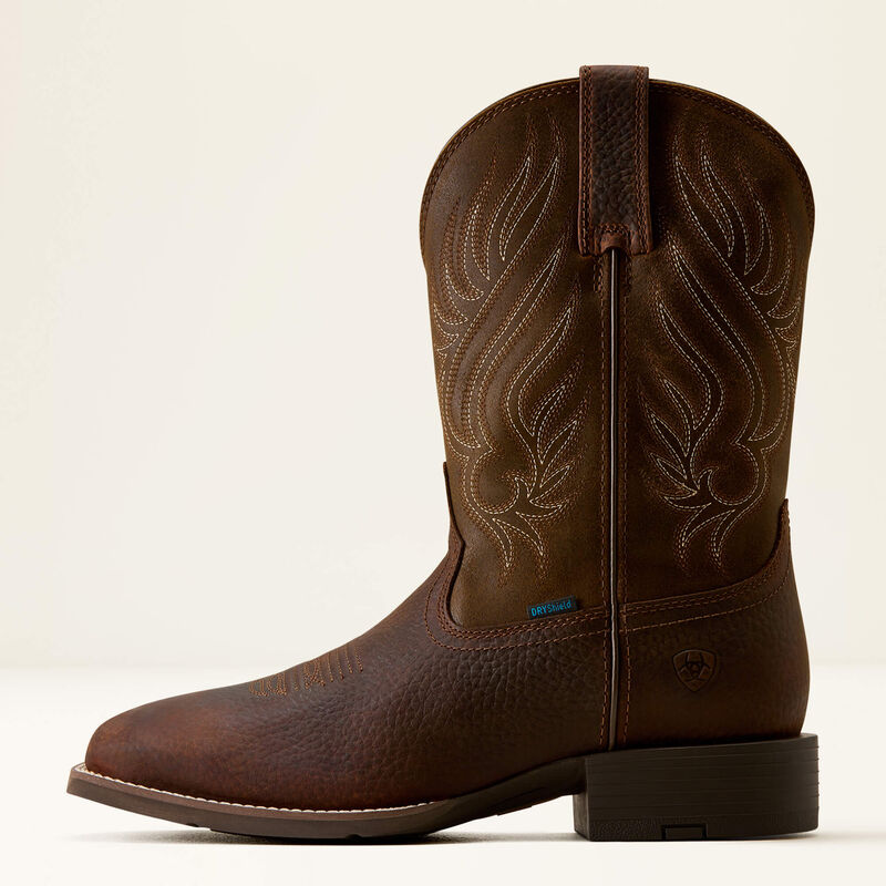 Ariat Mens Sport Riggs Waterproof Wide Square Toe Cowboy Boot