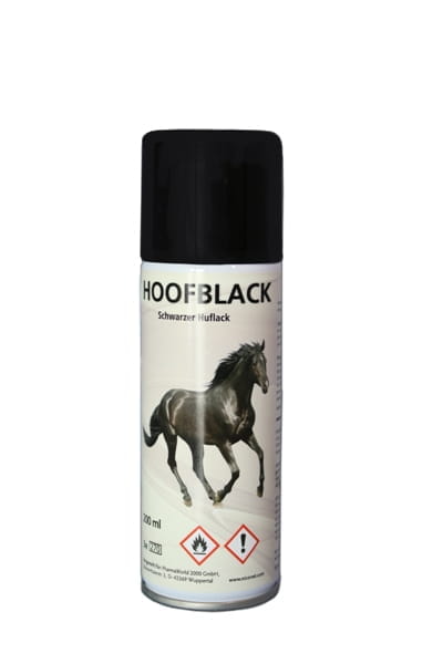 Hoofpolish zum sprühen black oder clear 200ml