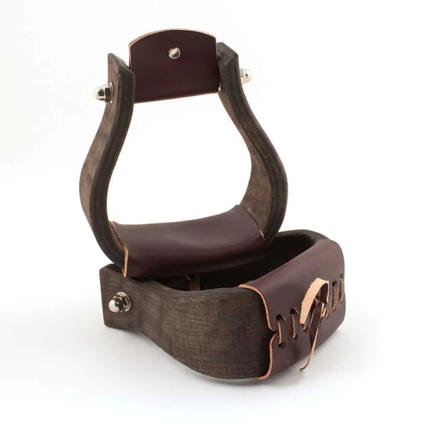 Open Range 3-1/4" Wooden Bell Stirrups