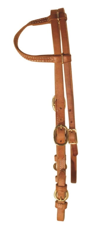 Ultimate Cowboy Gear Einohr Kopfstück Buckle Cheek mit Kehlriemen