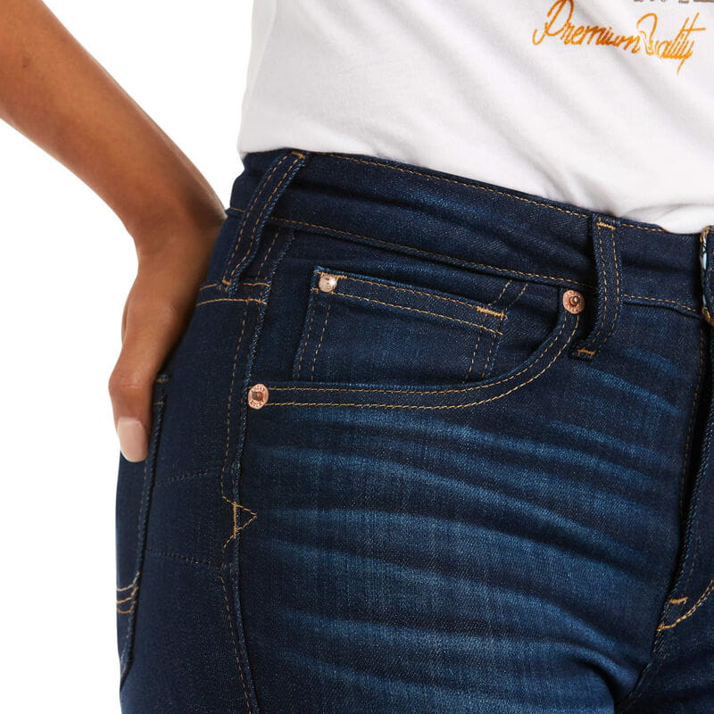 Ariat Womens Real High Rise Ballary Boot Cut Jeans
