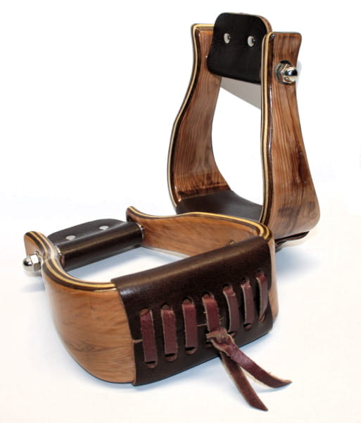 Angled Premium Holzsteigbügel Offset