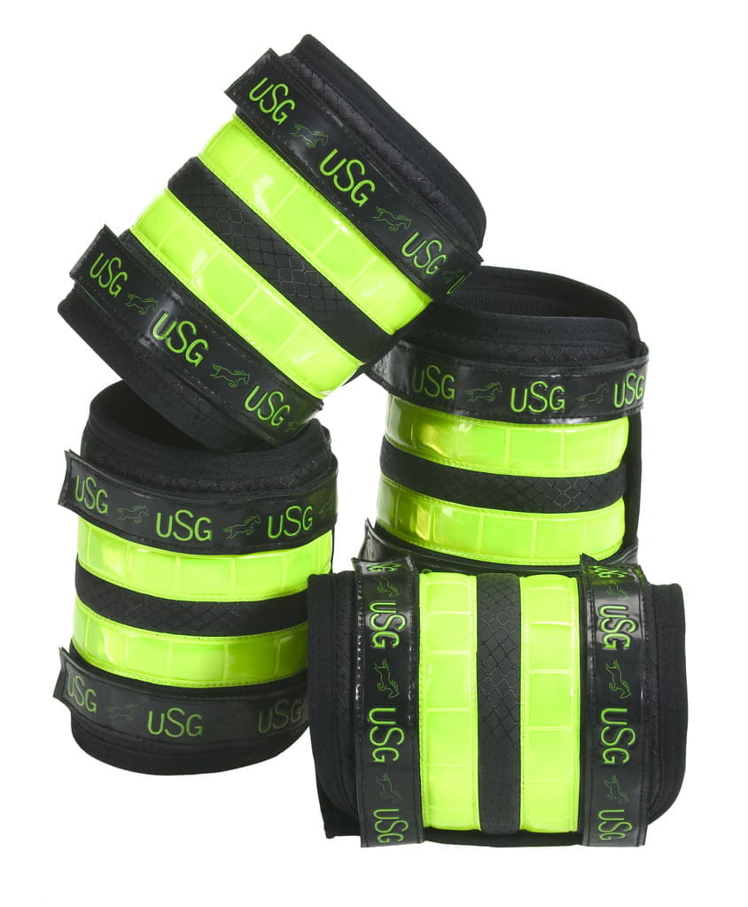 Reflektorgamasche mit Klett