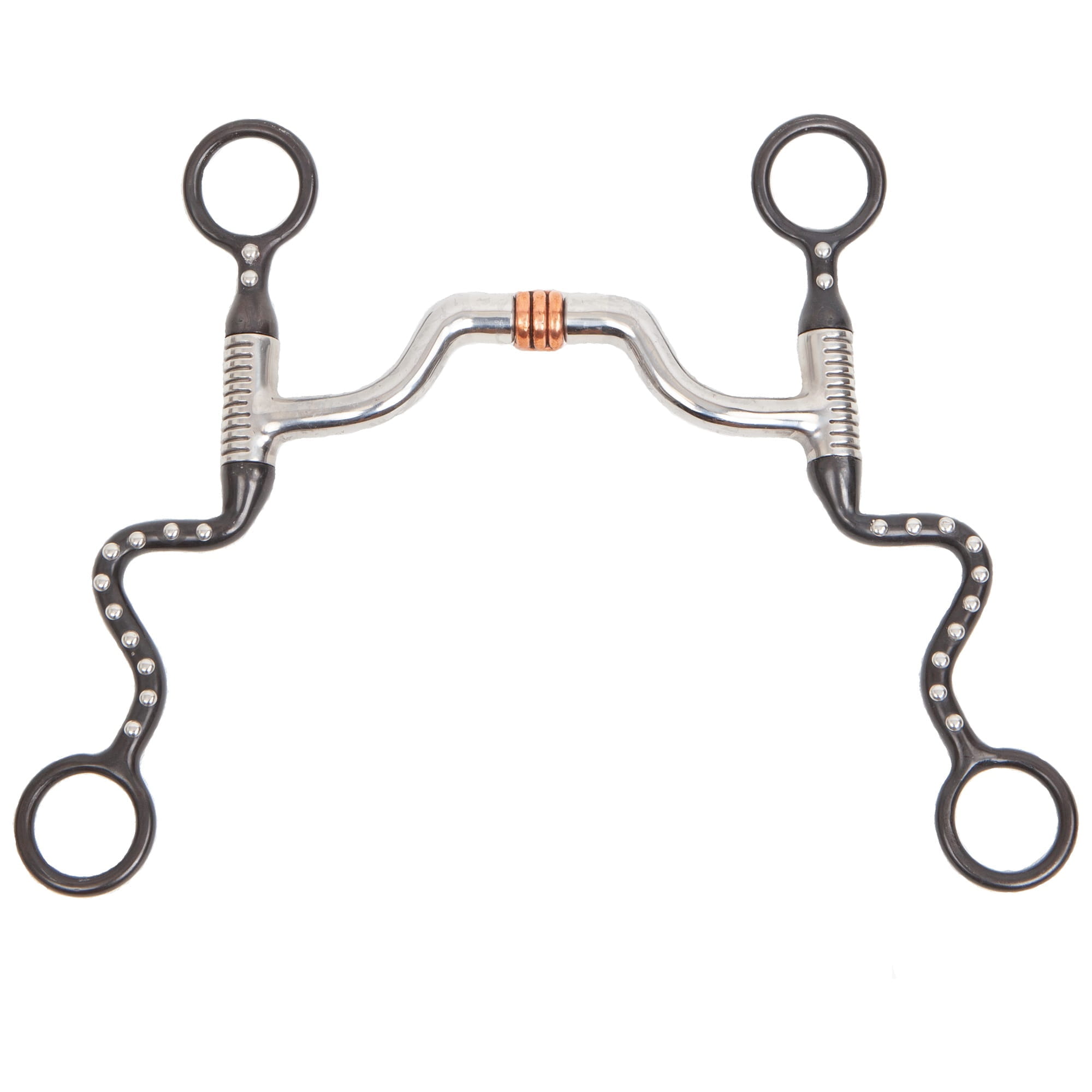 Myler Black Seven Shank MS33 mit Kupfer-Roller Stufe 3