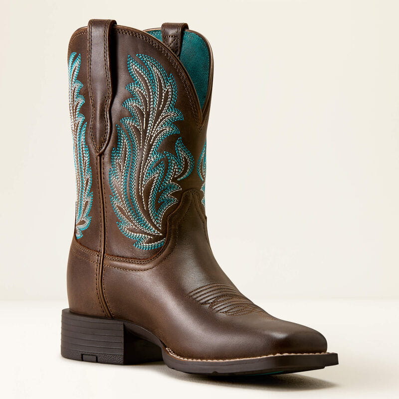 Ariat Womens Round Up Filly Wide Square Toe Western Boot