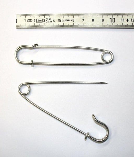 Sicherheitsnadel für Startnummern - 10 cm