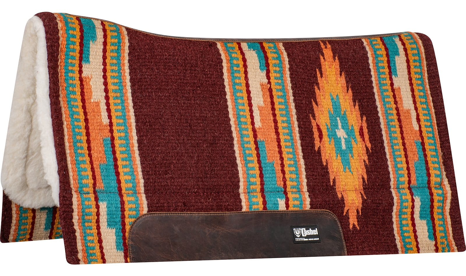 Performance Southwest Blanket Top Felt Pad brown/orange