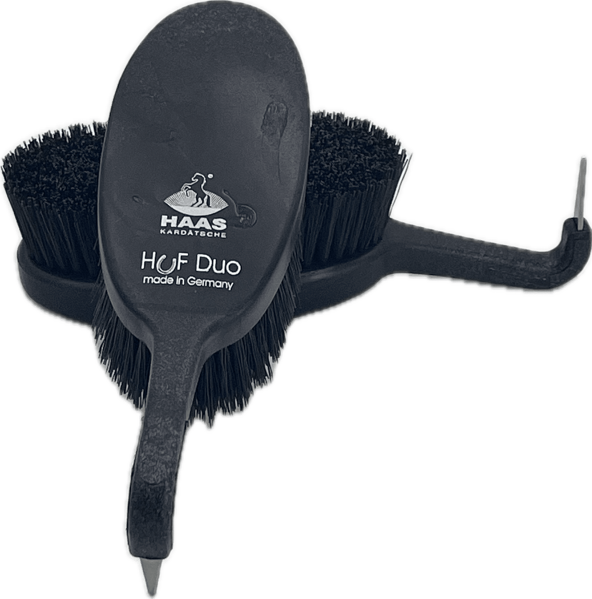 Huf-Duo mit Bürste Azzuro by Haas Bürstenmanufaktur