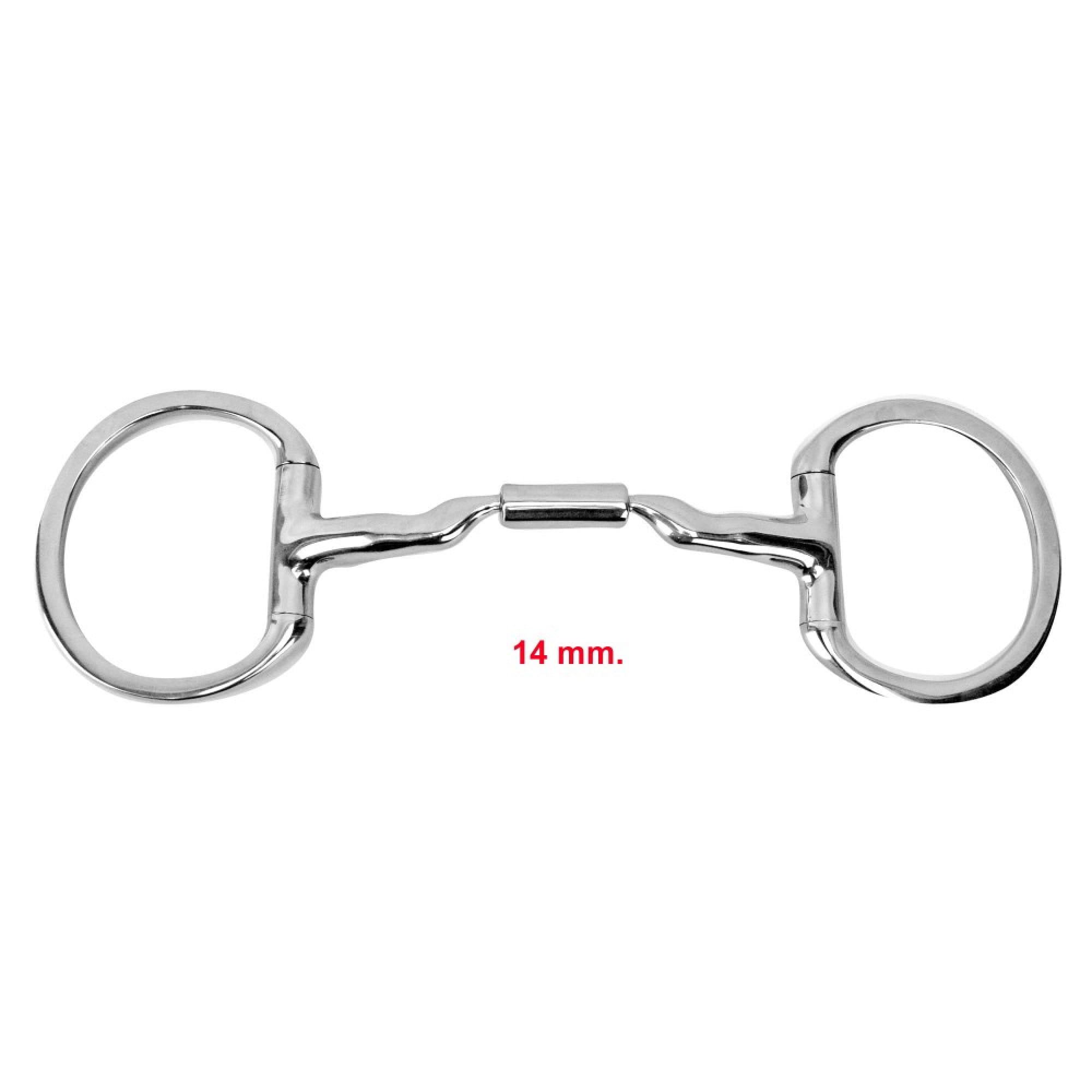 Myler Eggbutt Low Port Snaffle MS 04 14mm dickes Mundstück Stufe 2 - 15,2cm